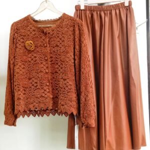 Orenge top and skirt